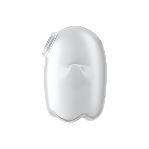 Вакуум-волновой бесконтактный стимулятор клитора белый Glowing Ghost Satisfyer