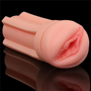 Мастурбатор-вагина в банке LoveToy Pleasure Brew Masturbator-Blond Ale (иной угол)