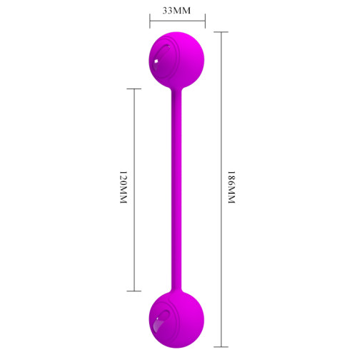 Вагинальные шарики со смещенным центром тяжести Pretty Love Kegel Ball 3