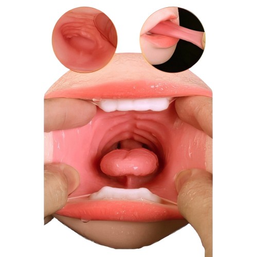 Мастурбатор вагина и ротик с зубками Vagina-Oral sex with teeth