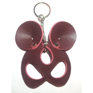 Брелок из экокожи Mouse бордовый Erotoys, Ero-159ch
