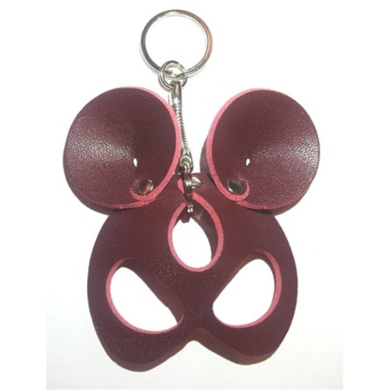 Брелок из экокожи Mouse бордовый Erotoys, Ero-159ch