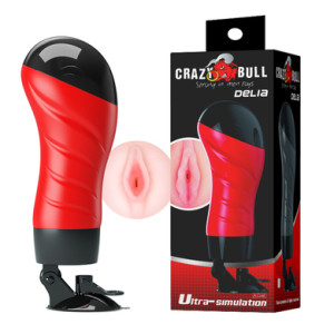 Мастурбатор вагина в тубе с присоской Crazy Bull Delia