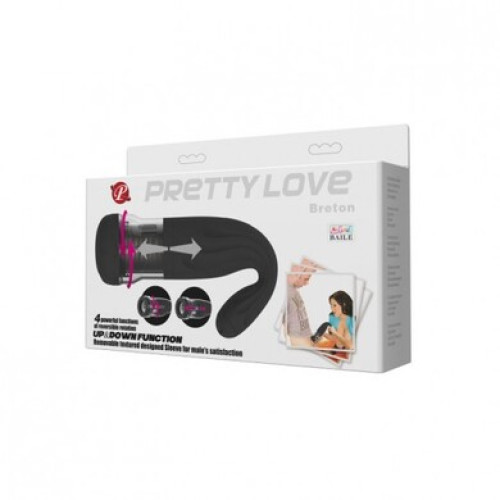 Мастурбатор с ротацией и пульсацией Pretty Love Breton