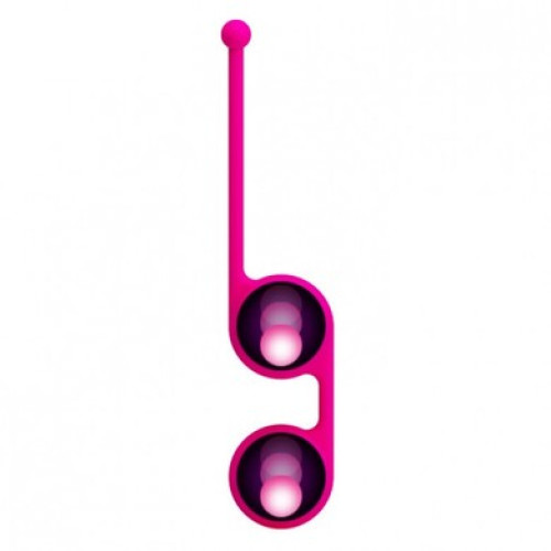 Вагинальные шарики со смещённым центром тяжести Pretty Love Kegel Tighten Up III розовые