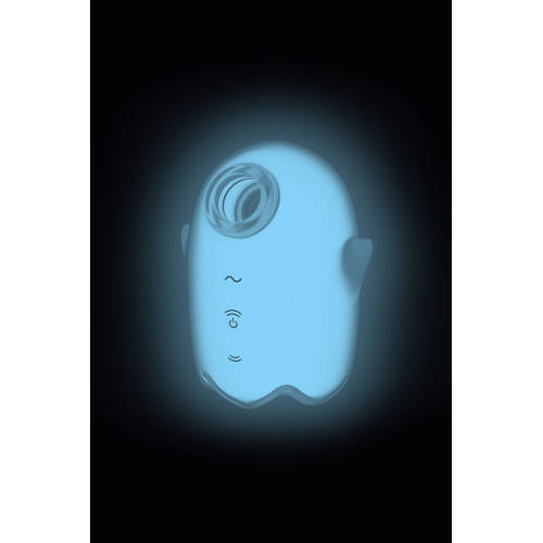 Вакуум-волновой бесконтактный стимулятор клитора белый Glowing Ghost Satisfyer