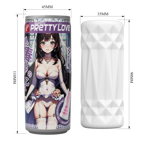 Мастурбатор с рельефом в банке Pretty Love