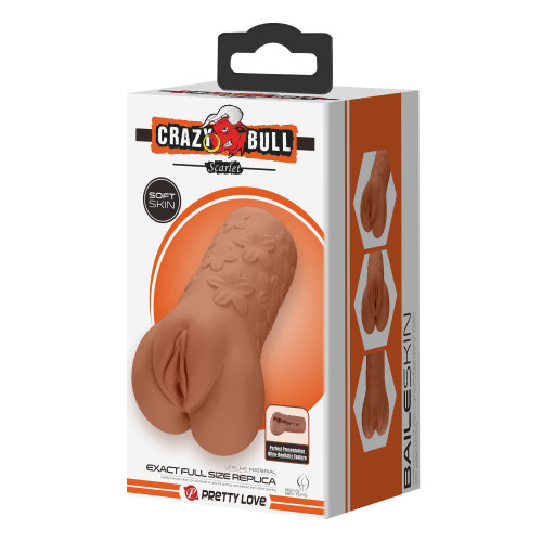 Мастурбатор-вагина реалистичный мулат Crazy Bull Scarlet