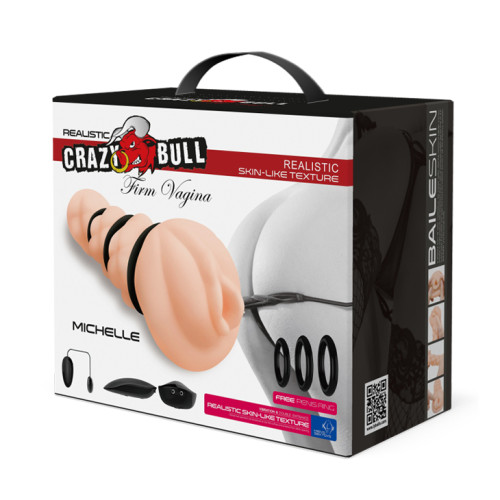 Мастурбатор вагина с кольцами Crazy bull Michelle