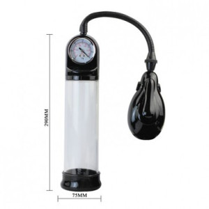 Вакуумная помпа с манометром и электронасосом Automatic Gauge Pump (иной угол)