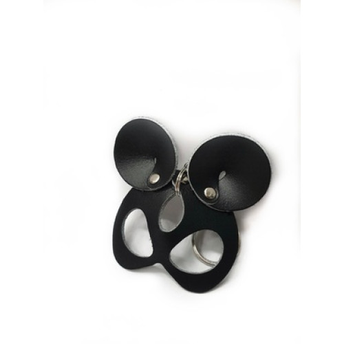 Брелок из натуральной кожи Mouse черный Erotoys, Ero-158