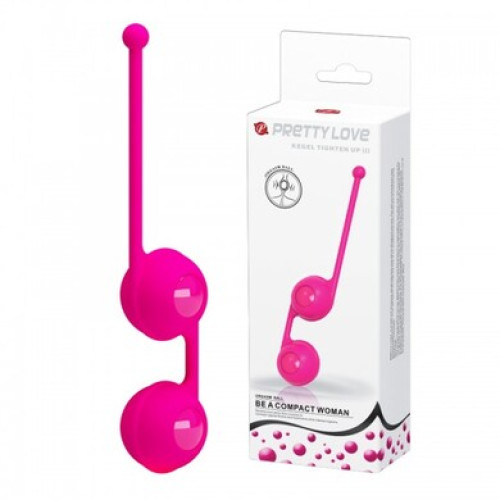 Вагинальные шарики со смещённым центром тяжести Pretty Love Kegel Tighten Up III розовые