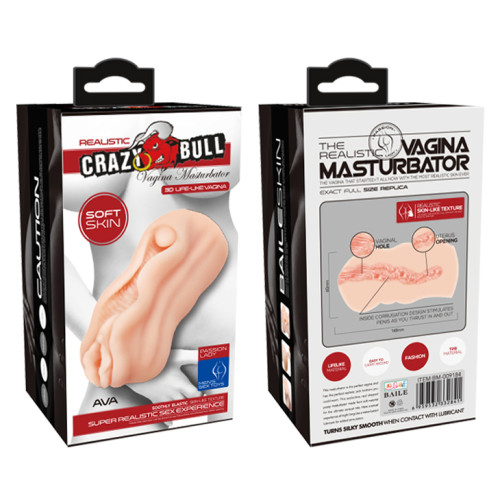 Мастурбатор-вагина с необычным дизайном Crazy Bull Ava