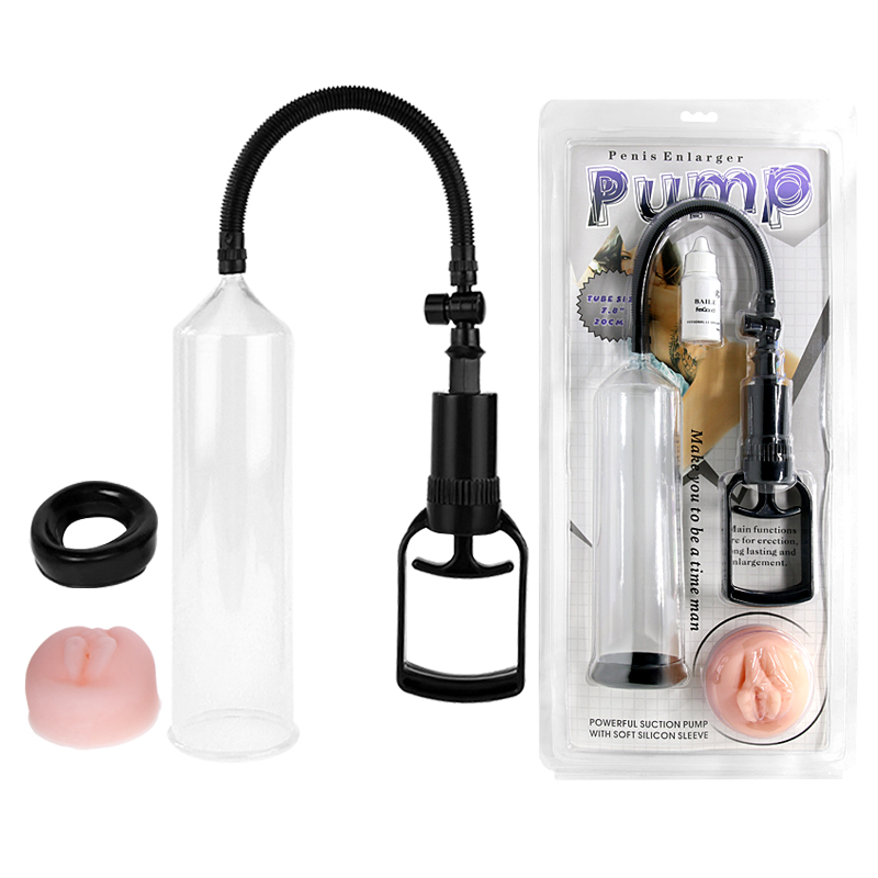 Вакуумная помпа с насадкой в виде вагины Baile Penis Enlarger Pump