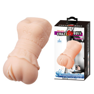 Мастурбатор вагина в платьице самосмазывающийся Crazy Bull