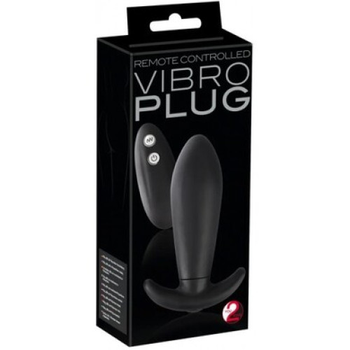 Анальная вибровтулка с пультом дистанционного управления Vibro Plug