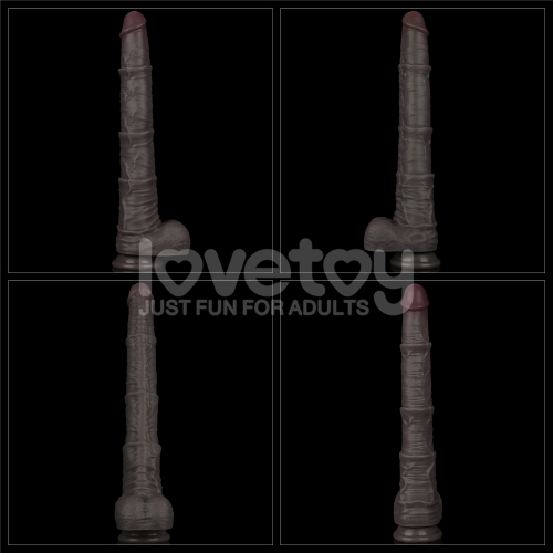 Фаллоимитатор гибкий на присоске Bendable Silicone Cock XXL 40,5 см