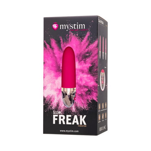 Мини-вибратор перезаряжаемый красный Mystim Sleak Freak