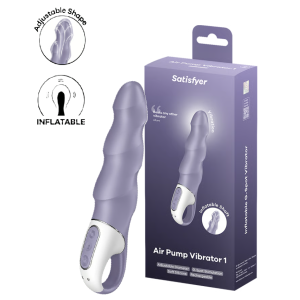 Расширяющийся вибратор фиолетовый Air Pump Vibrator 1 Satisfyer