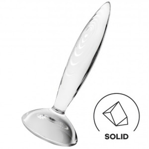 Фаллоимитатор из стекла прозрачный Sparkling Crystal Satisfyer (иной угол)
