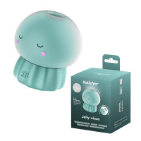Вакуумный стимулятор клитора бирюзовый Jelly-cious Satisfyer