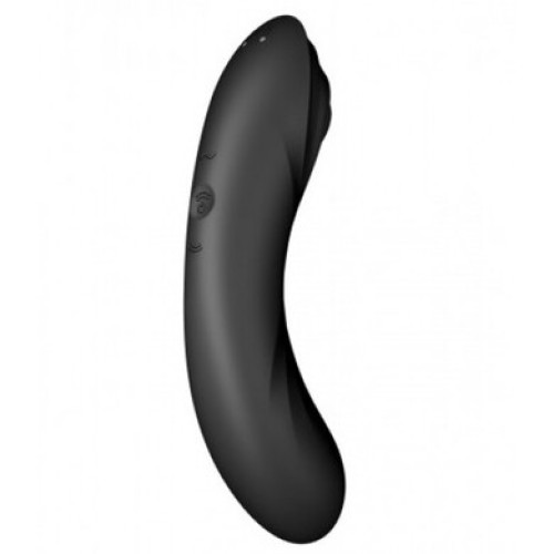 Вакуумный вибростимулятор для клитора и точки G черный Curvy Trinity 4 Satisfyer