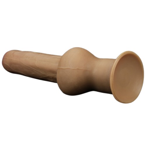 Фаллос с закрытой головкой и высоко посаженной мошонкой Dual Layered Handle Cock 28 см