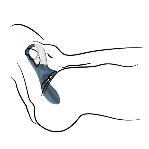 Расширяющийся анальный вибратор синий Air Pump Booty 2 Satisfyer