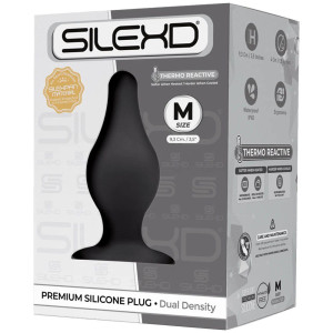 Анальная втулка черная SILEXD Plug Model 2, размер M (иной угол)
