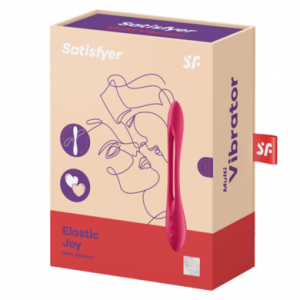 Многофункциональный вибратор для пар с гибкой основой Elastic Joy Red Satisfyer (иной угол)