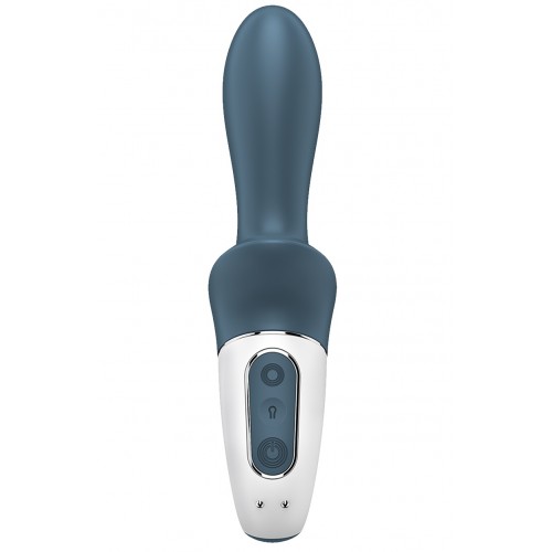 Расширяющийся анальный вибратор синий Air Pump Booty 2 Satisfyer