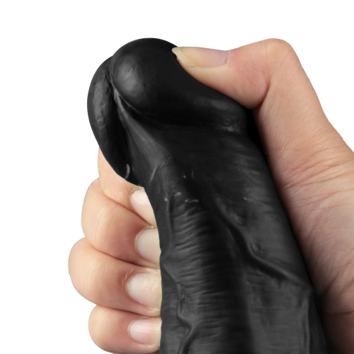 Реалистичный вибратор REAL SOFTEE 27 см BLACK