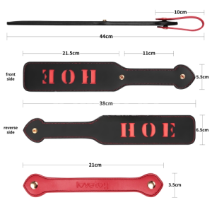 Пэдл с надписью "HOE" чёрный (иной угол)