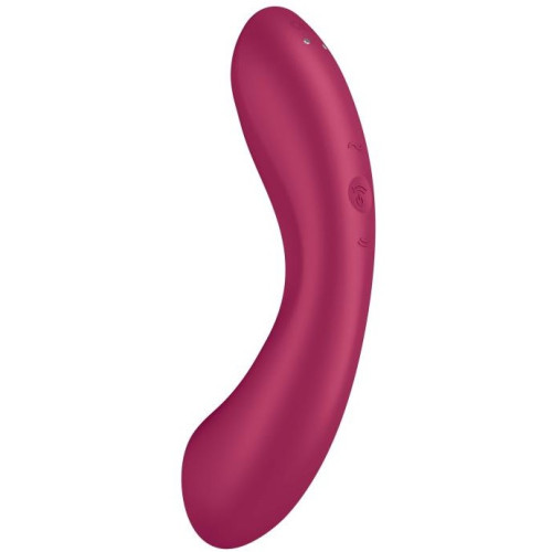 Вакуумный вибростимулятор для клитора и точки G розовый Curvy Trinity 1 Satisfyer