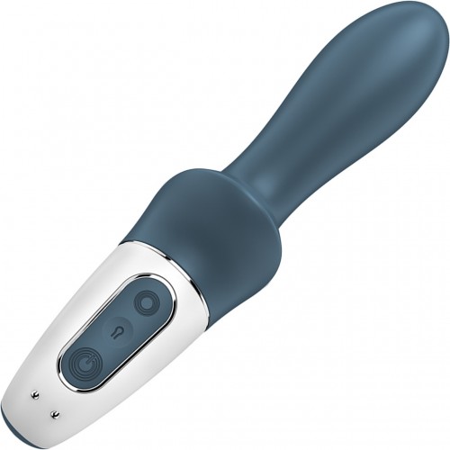 Расширяющийся анальный вибратор синий Air Pump Booty 2 Satisfyer