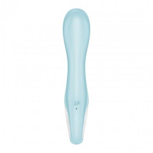 Расширяющийся смарт-вибратор с рельефной головкой голубой Air Pump Vibrator 5+ Satisfyer