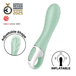 Расширяющийся вибратор зеленый Air Pump Vibrator 3 Satisfyer (иной угол)