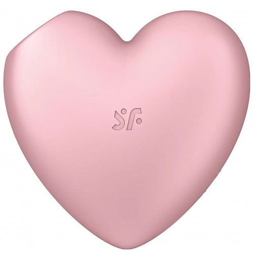 Вакуумно-волновой стимулятор с вибрацией розовый Cutie Heart Satisfyer