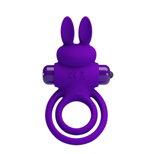 Эрекционное виброкольцо Pretty Love Penis Ring 3 Фиолетовое (иной угол)