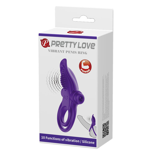 Эрекционное виброкольцо Pretty Love Фиолетовое