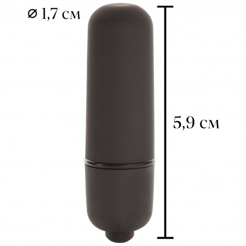 Черная вибропуля X-Basic Bullet Mini