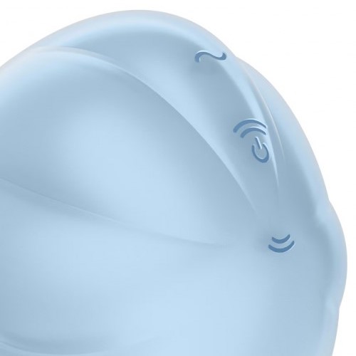 Вакуумно-волновой стимулятор с вибрацией голубой Cloud Dancer Satisfyer