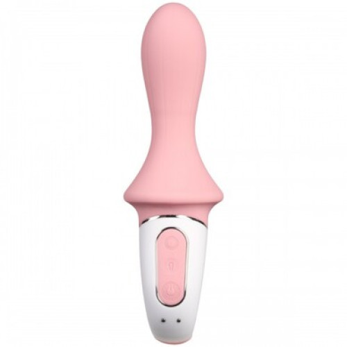 Расширяющийся анальный смарт-вибратор розовый Air Pump Booty 5+ Satisfyer