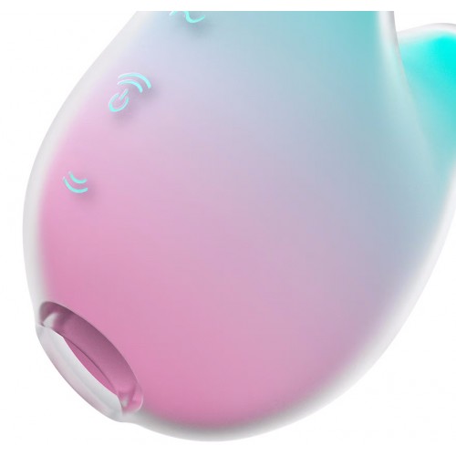 Вакуумно-волновой стимулятор с вибрацией мятно-розовый Mermaid Vibes Satisfyer