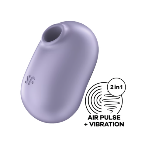 Вакуумно-волновой стимулятор с вибрацией фиолетовый Pro To Go 2 Satisfyer