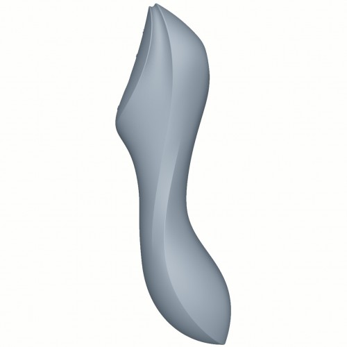 Вакуумный вибростимулятор для клитора и точки G серый Curvy Trinity 3 Satisfyer
