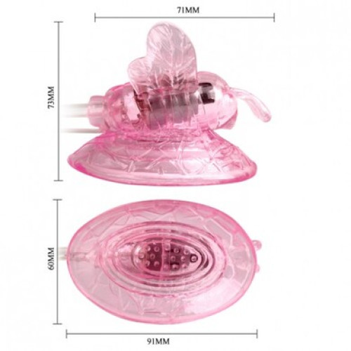 Вакуумный стимулятор клитора с вибрацией Baile Butterfly Clitoral Pump