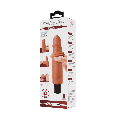 Реалистичный вибратор Pretty Love Waldorf 21,5 см