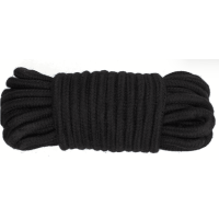 Черная хлопковая веревка для связывания Bondage Rope - 20м.