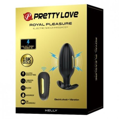 Анальная пробка с электростимуляцией и вибрацией Pretty Love Royal Pleasure Kelly